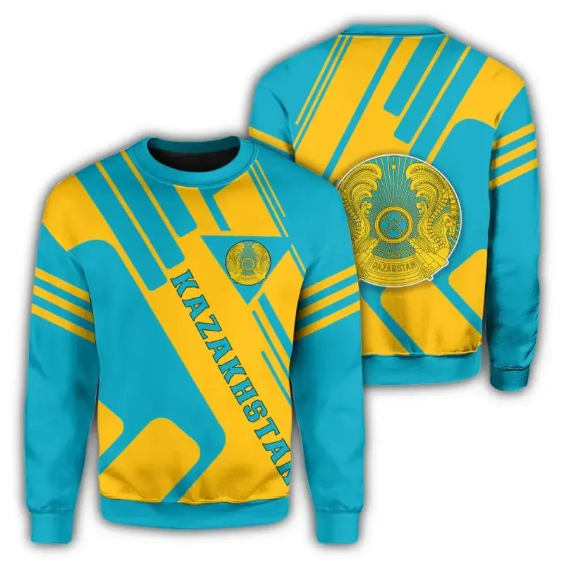 Kazakhstan Coat Of Arms Sweatshirt Rockie RLT8 - Shopicos