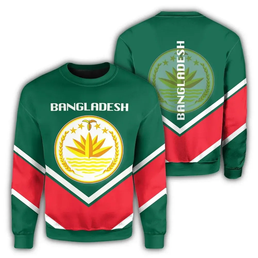 Bangladesh Coat Of Arms Sweatshirt Lucian Style RLT6 - Shopicos