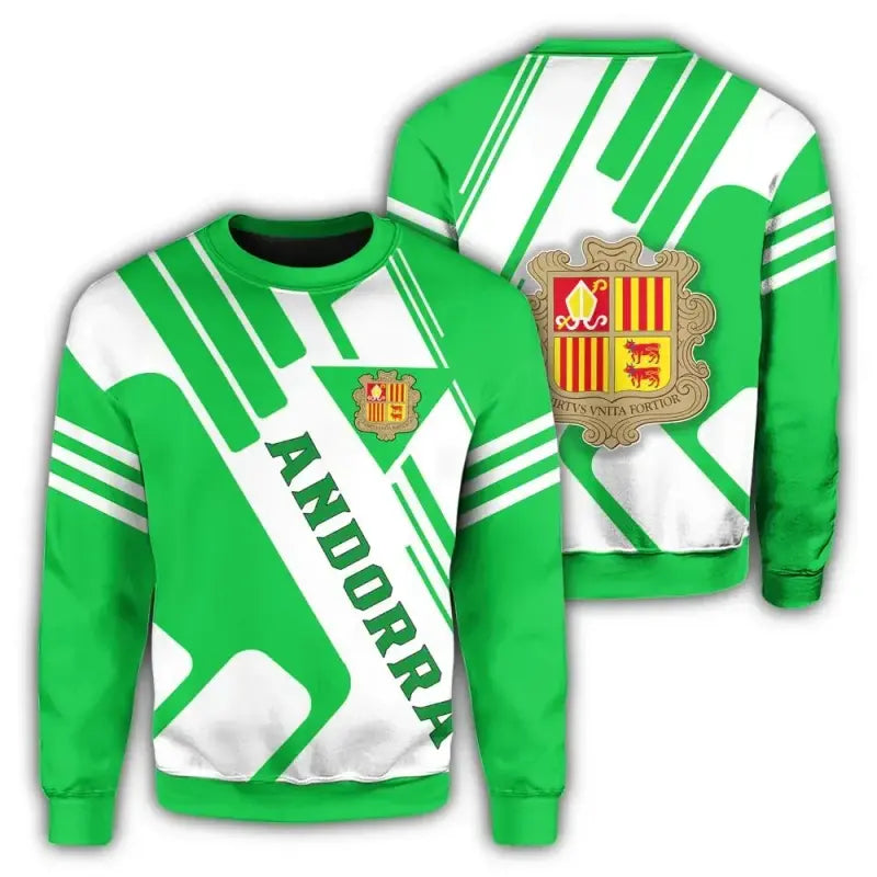 Andorra Coat Of Arms Sweatshirt Rockie RLT8 - Shopicos