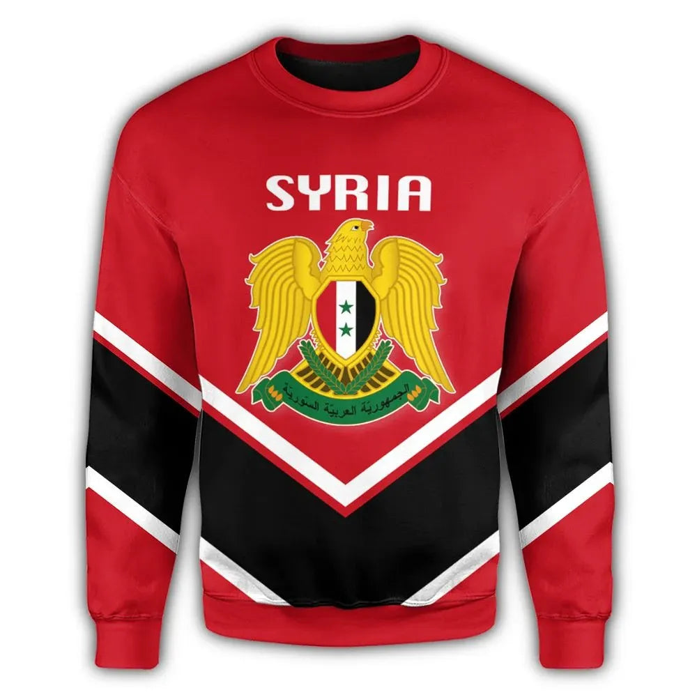 Syria Coat Of Arms Sweatshirt Lucian Style RLT6 - Shopicos