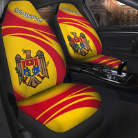 Moldova Coat Of Arms Car Seat Cover CricketW RLT13 - Shopicos
