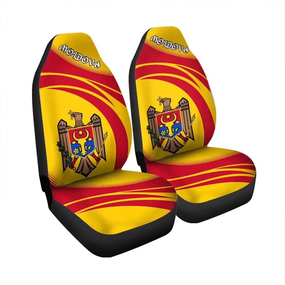 Moldova Coat Of Arms Car Seat Cover CricketW RLT13 - Shopicos