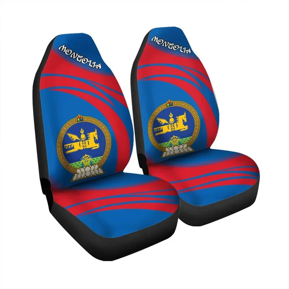 Mongolia Coat Of Arms Car Seat Cover Cricket RLT13 - Shopicos