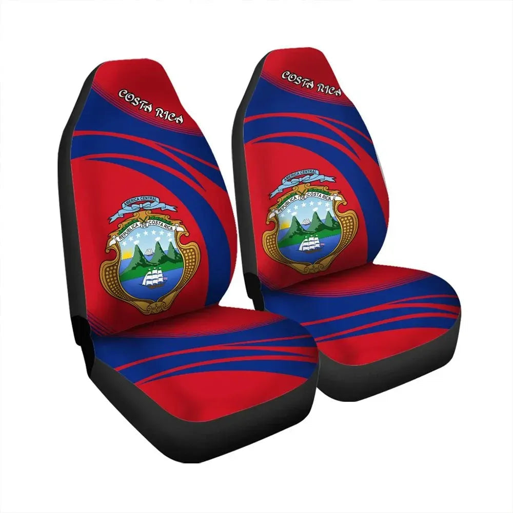 Costa Rica Coat Of Arms Car Seat Cover Cricket RLT13 - Shopicos