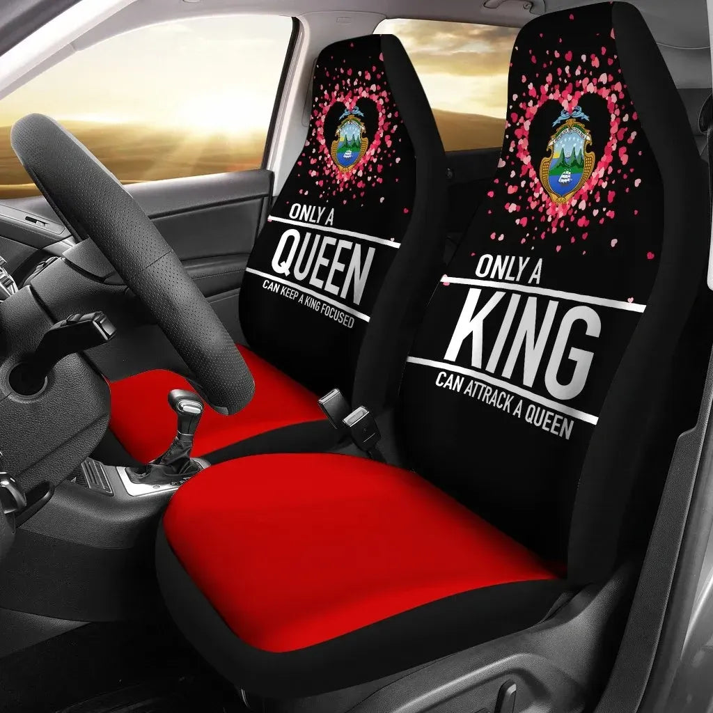 Costa Rica Car Seat Covers Couple Valentine Nothing Make Sense (Set of Two) RLT13 - Shopicos
