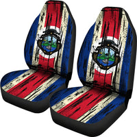 Costa Rica Grunge Flag Car Seat Cover RLT13 - Shopicos