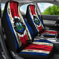 Costa Rica Grunge Flag Car Seat Cover RLT13 - Shopicos