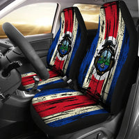 Costa Rica Grunge Flag Car Seat Cover RLT13 - Shopicos