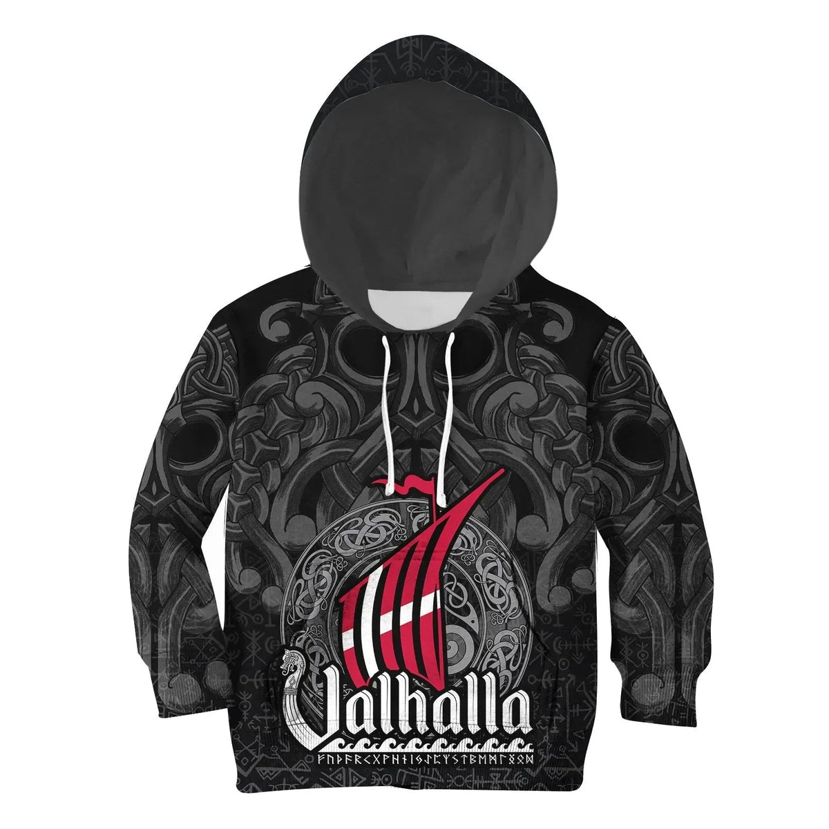 (Custom) Shopicos Hoodie Kid - Denmark Odin and Drakkar RLT13 - Shopicos