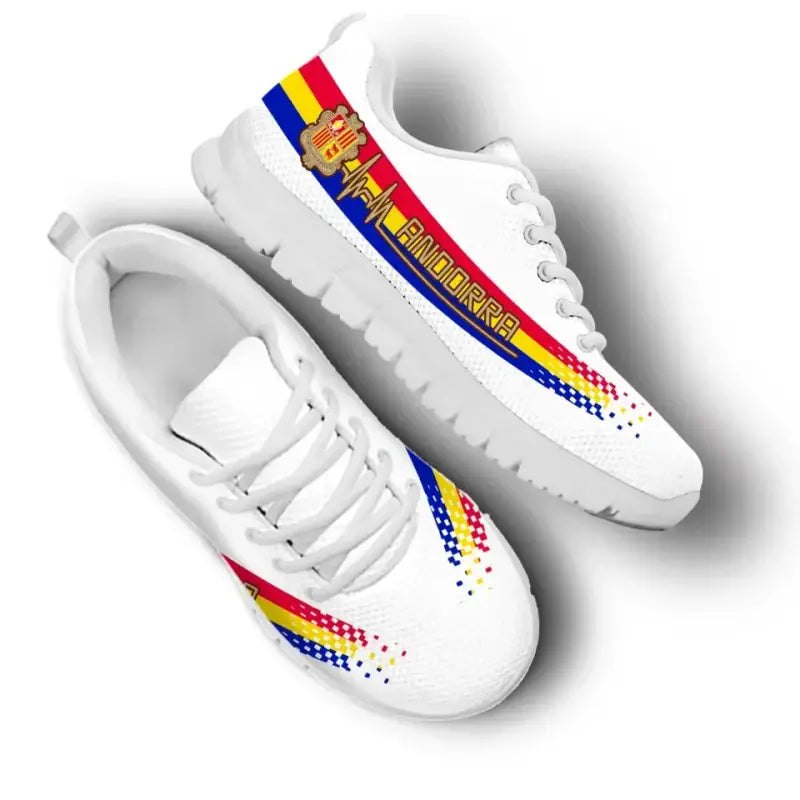 Andorra Heartbeat Sneakers - White Color RLT8 - Shopicos