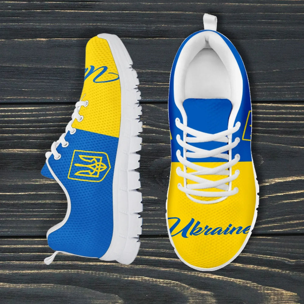Ukrainian Shoes Ukraine Coat Of Arms Sneakers 2 RLT7 - Shopicos