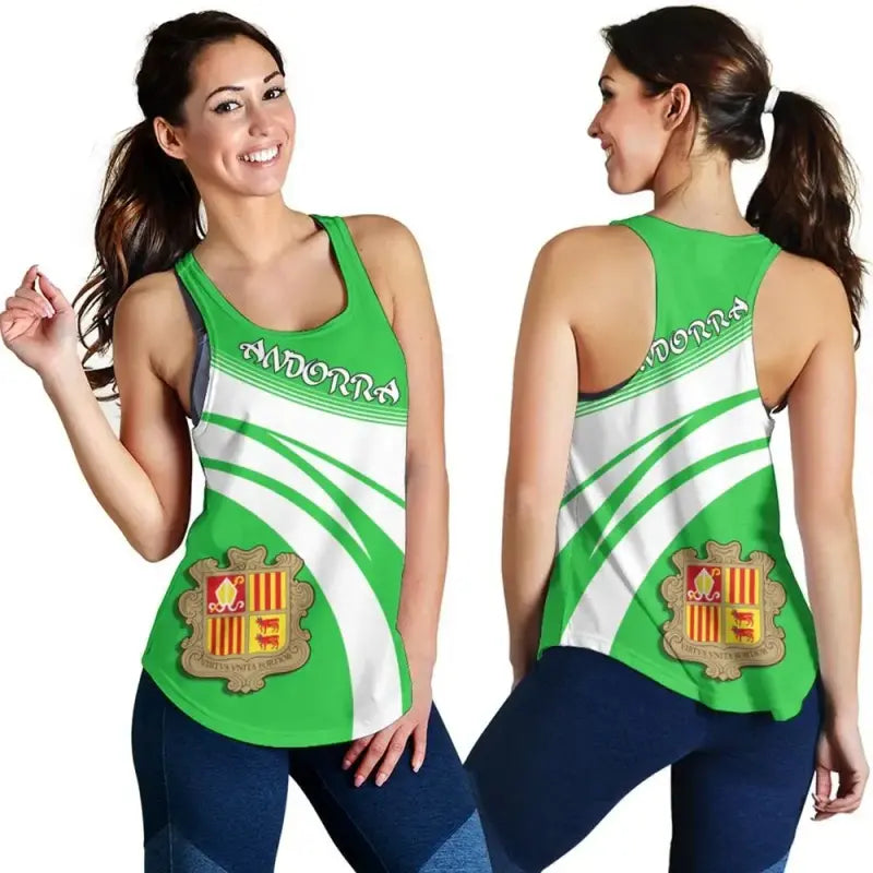 Andorra Coat Of Arms Women Tanktop Cricket RLT8 - Shopicos
