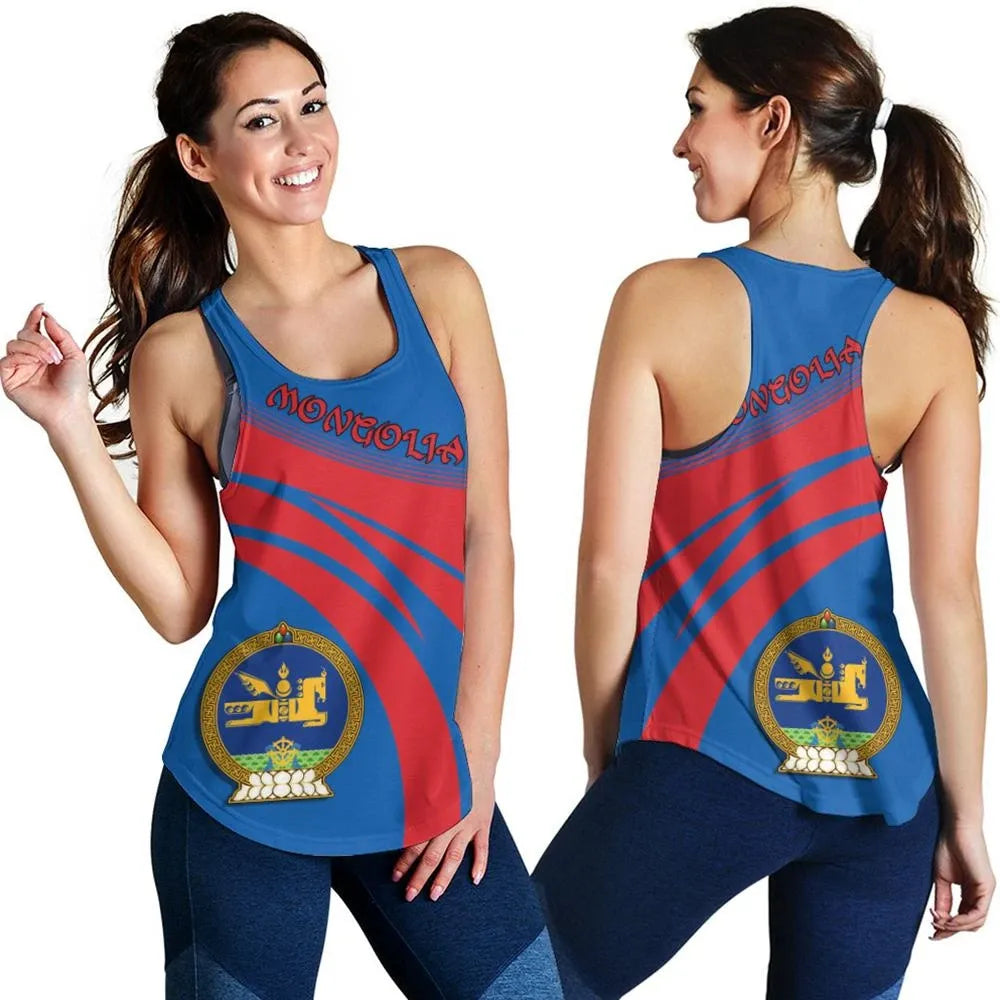 Mongolia Coat Of Arms Women Tanktop Cricket RLT13 - Shopicos