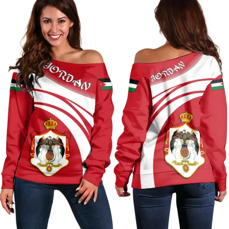 Jordan Coat Of Arms Shoulder Sweater Cricket RLT8 - Shopicos