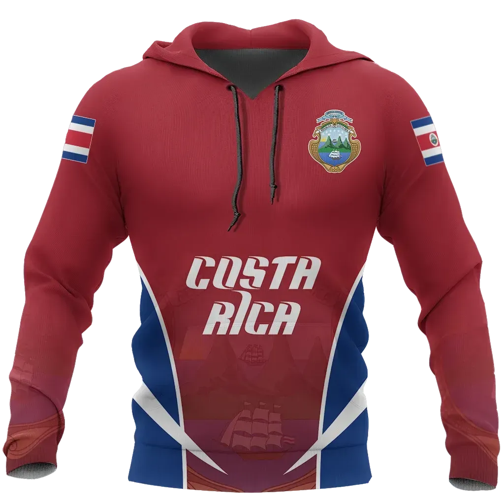 Costa Rica Active Hoodie RLT13 - Shopicos