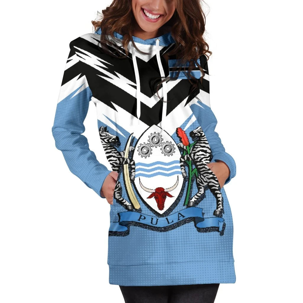Botswana New Release Women's Hoodie Dress RLT6 - Shopicos