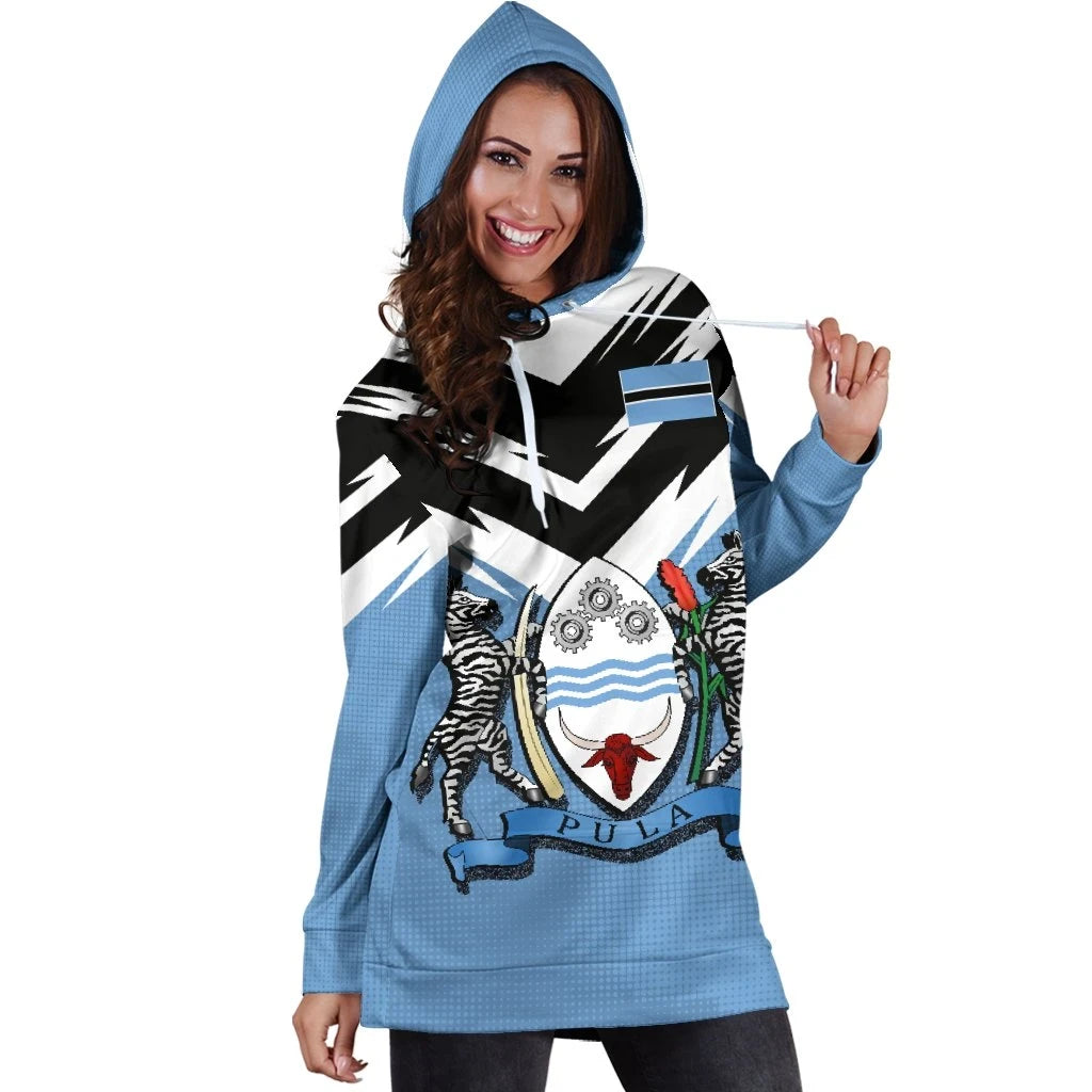 Botswana New Release Women's Hoodie Dress RLT6 - Shopicos