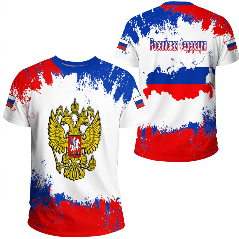 Russia Paint Style T Shirt RLT12 - Shopicos