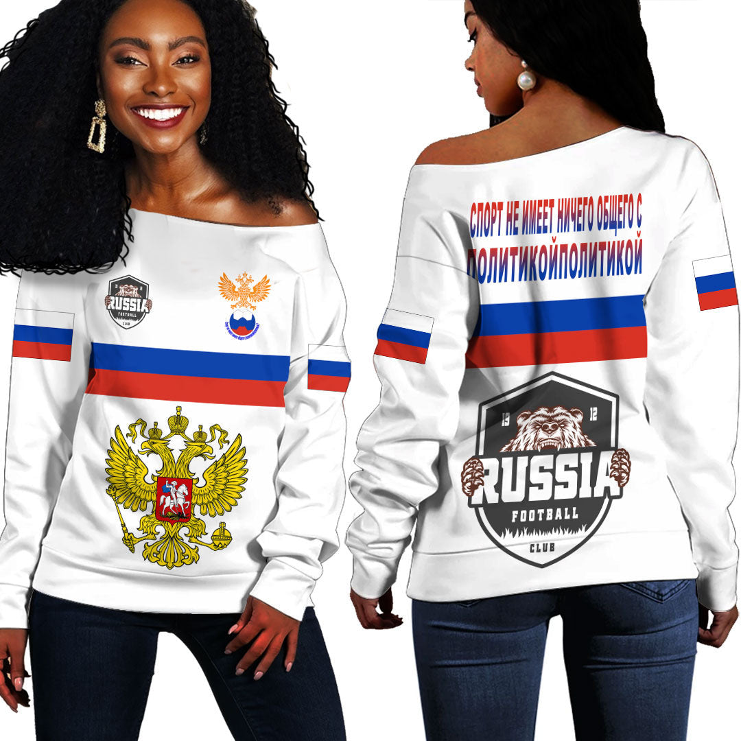 Russia Sport 2022 Off Shoulder Sweaters RLT7 - Shopicos