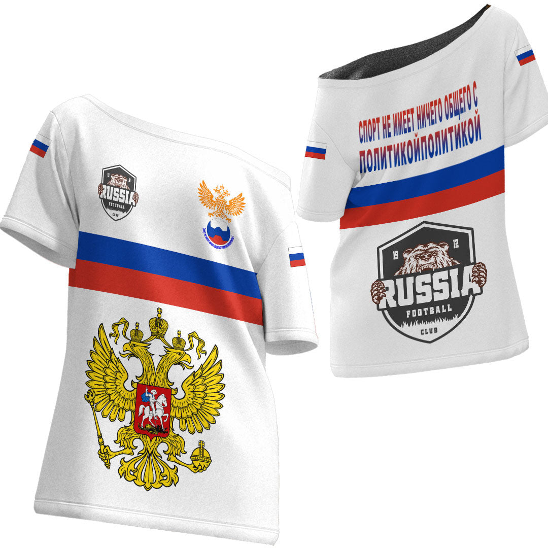 Russia Sport 2022 Off Shoulder T shirt RLT7 - Shopicos