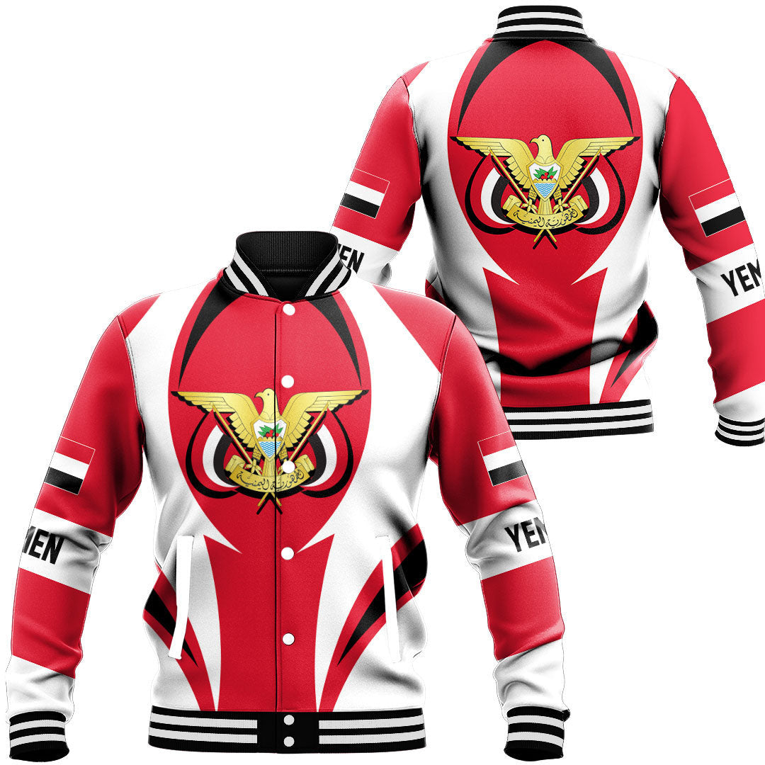 Shopicos Clothing - Yemen Action Flag Baseball Jacket RLT7 - Shopicos