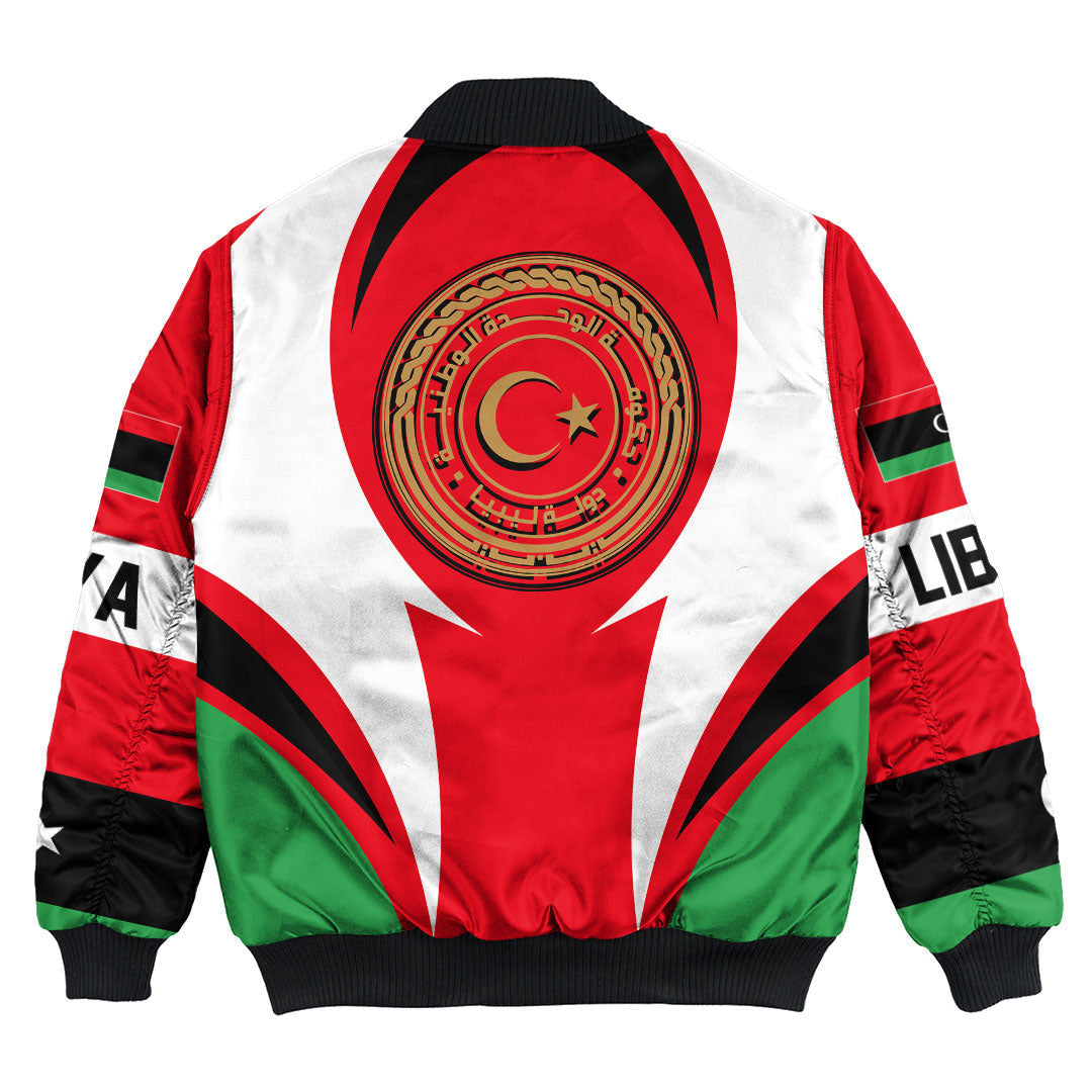 Getteestore Clothing - Libya Action Flag Bomber Jacket RLT7 - Shopicos