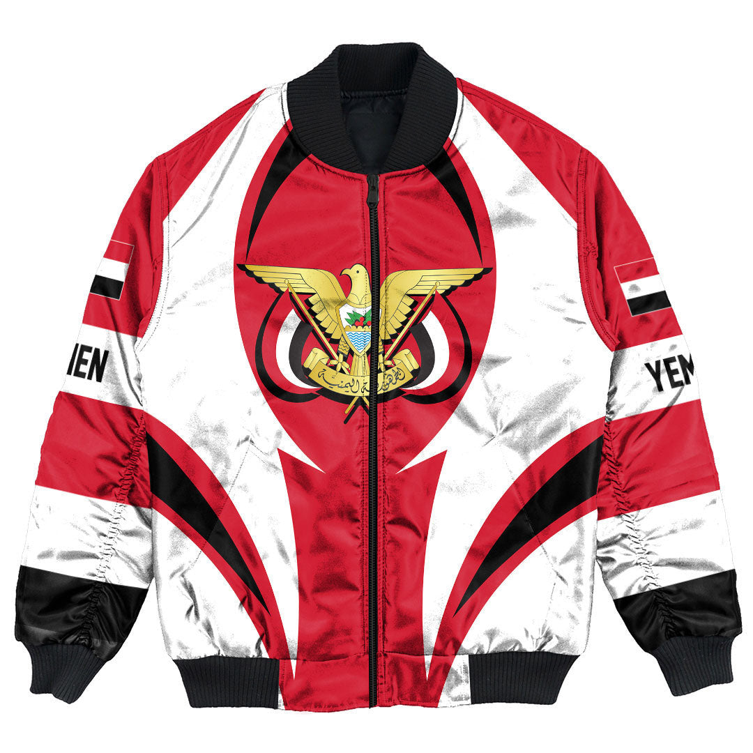 Shopicos Clothing - Yemen Action Flag Bomber Jacket RLT7 - Shopicos