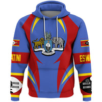 Eswatini Hoodie Action Flag RLT7 - Shopicos