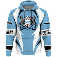 Botswana Hoodie Action Flag RLT7 - Shopicos