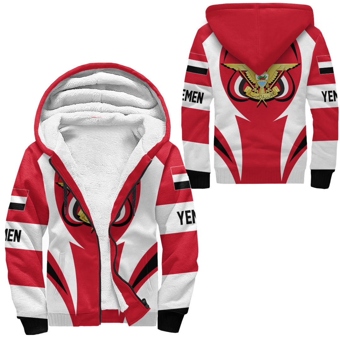 Shopicos Clothing - Yemen Action Flag Sherpa Hoodie RLT7 - Shopicos