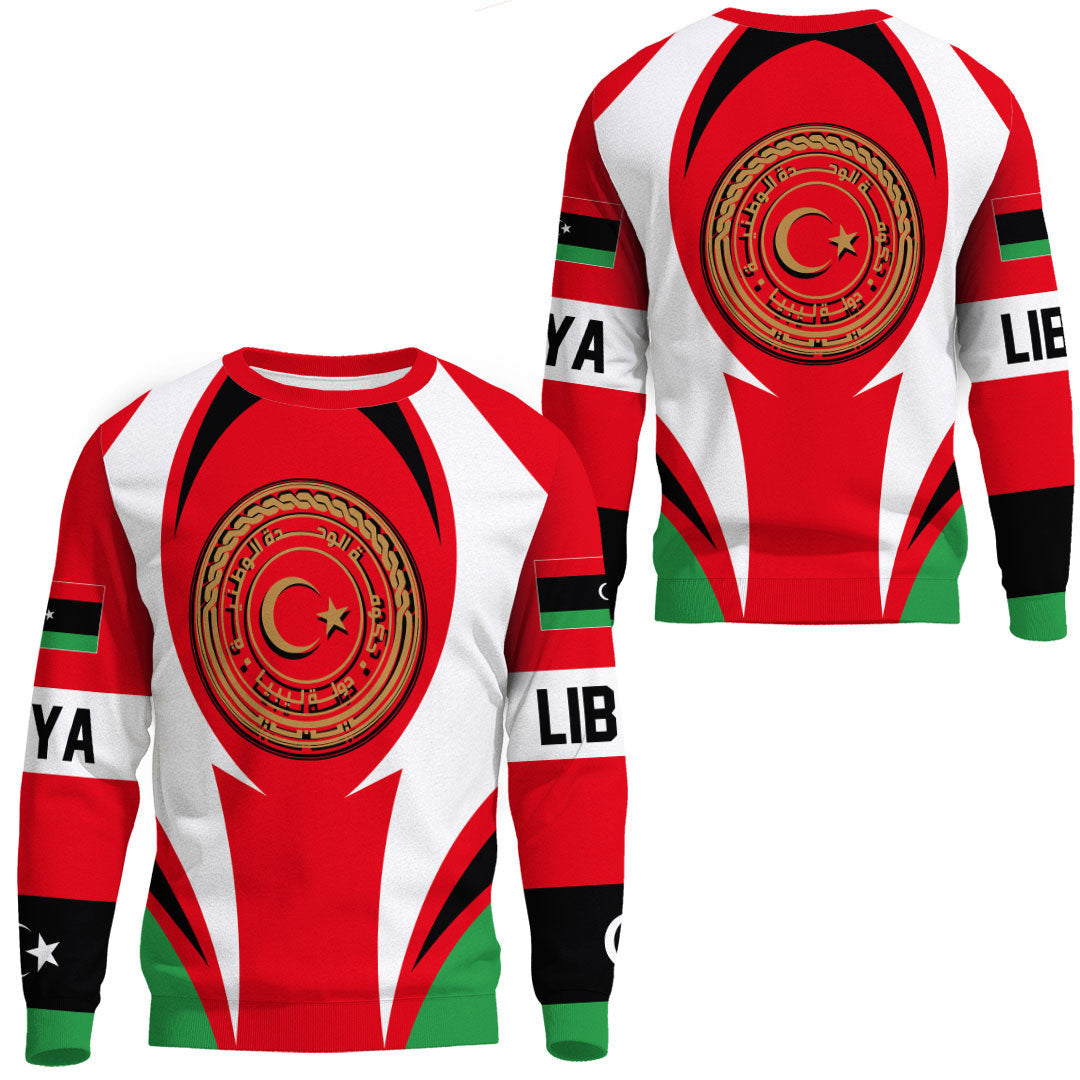 Shopicos Clothing - Libya Action Flag Sweatshirts RLT7 - Shopicos