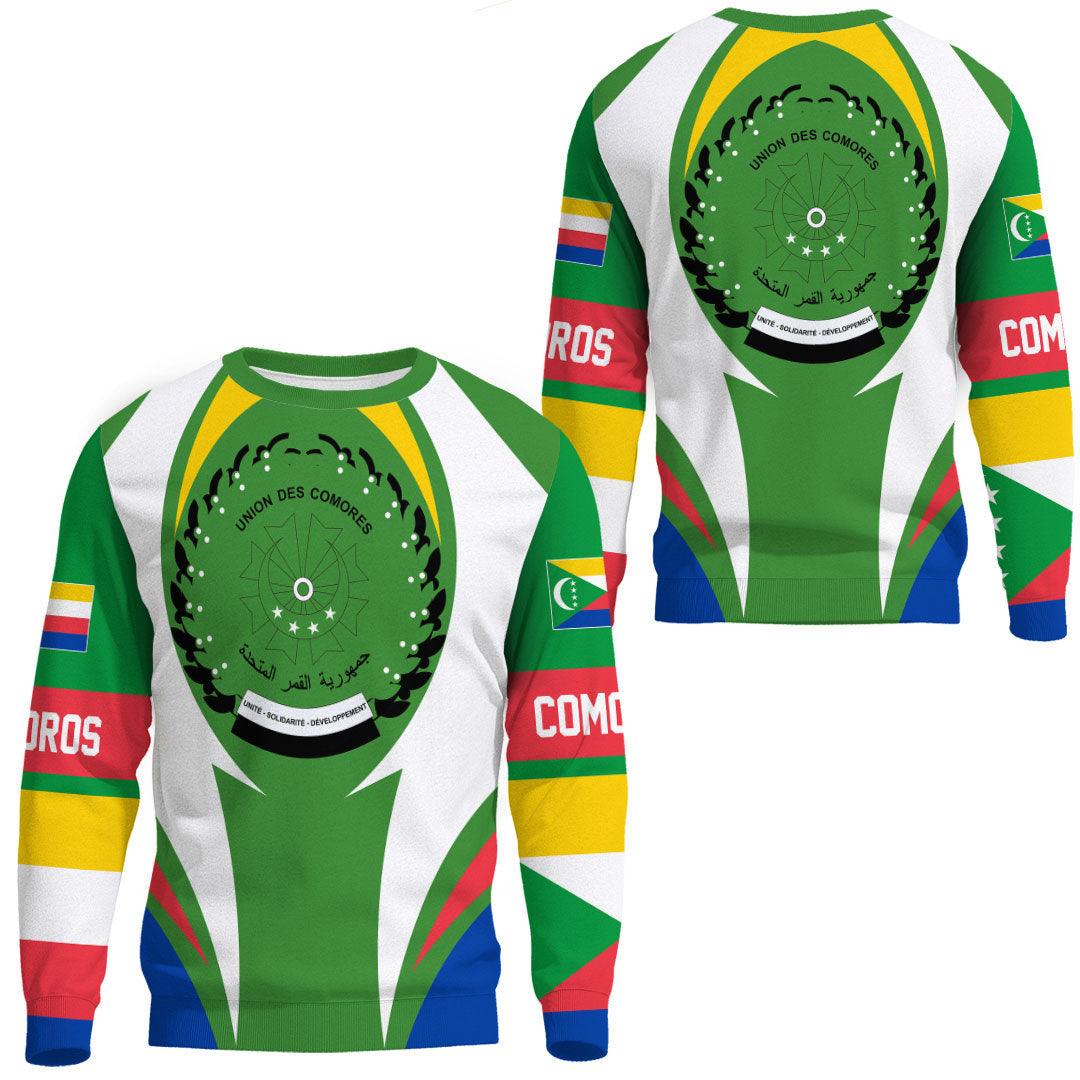 Shopicos Clothing - Comoros Action Flag Sweatshirts RLT7 - Shopicos