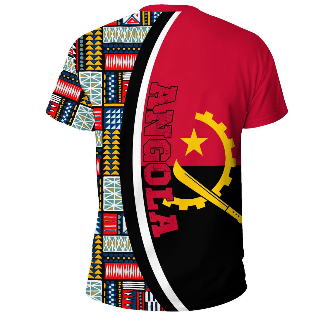 Angola Flag and Kente Pattern Special RLT13 - Shopicos