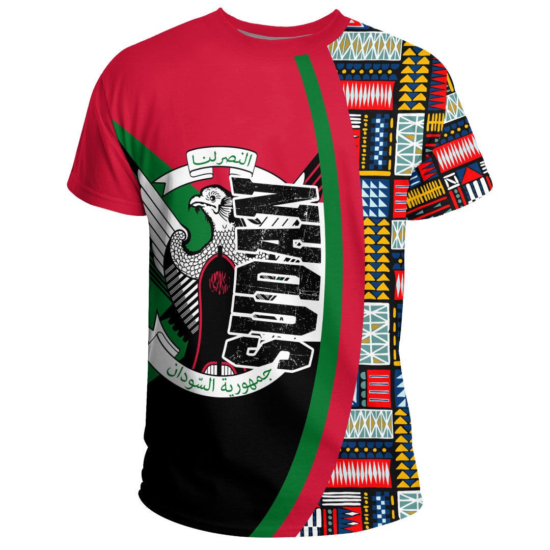Sudan Flag and Kente Pattern Special RLT13 - Shopicos