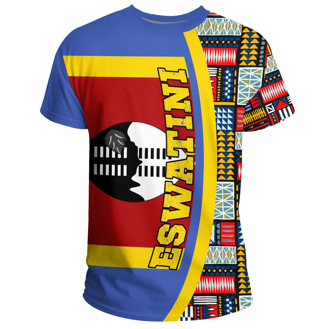 Eswatini Flag and Kente Pattern Special RLT13 - Shopicos