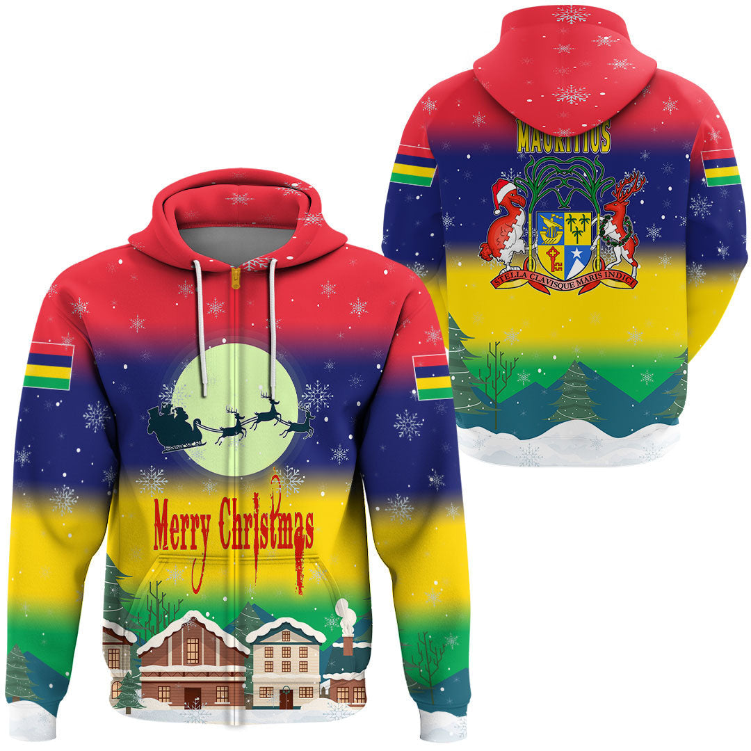 Mauritius Hoodie Merry Christmas - Shopicos