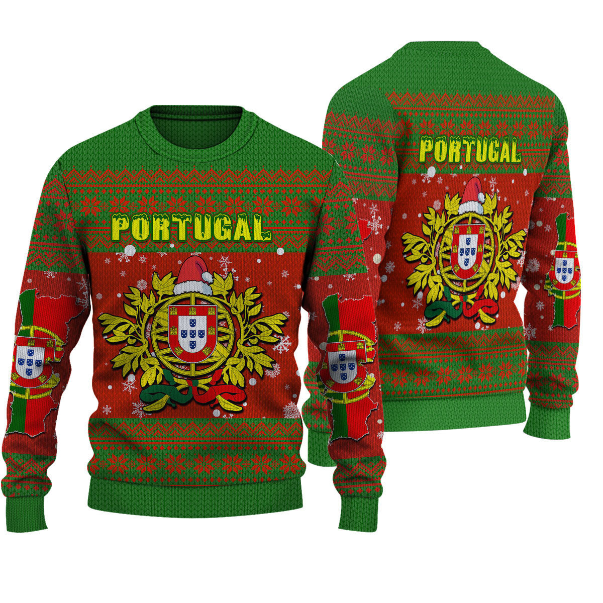 Shopicos Ugly Sweater Portugal Christmas Knitted Sweater - Shopicos