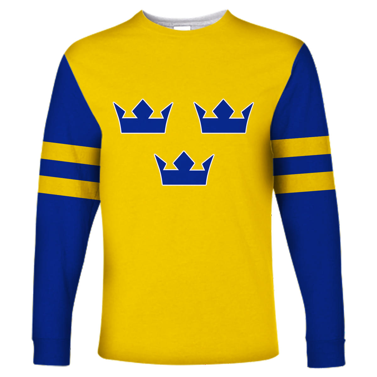 (Custom Personalised) Sweden Hockey Pride Long Sleeve Shirt LT12 - Shopicos