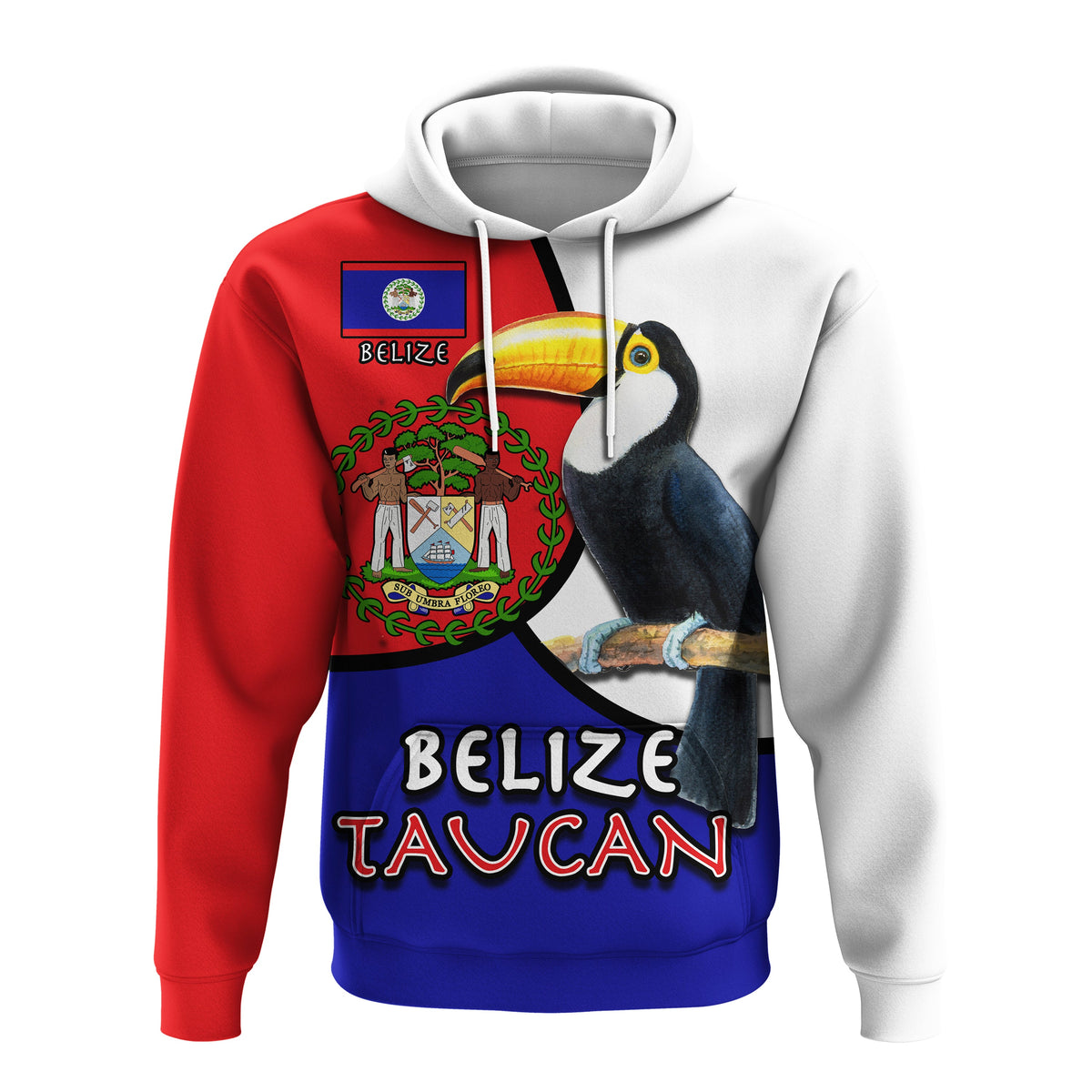 Belize Taucan Style Hoodie Ver1 LT20 - Shopicos