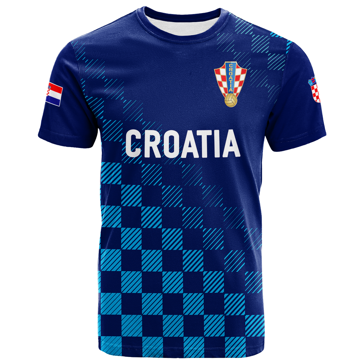 Croatia Football 2022 Champions Pride T Shirt Blue LT12 - Shopicos