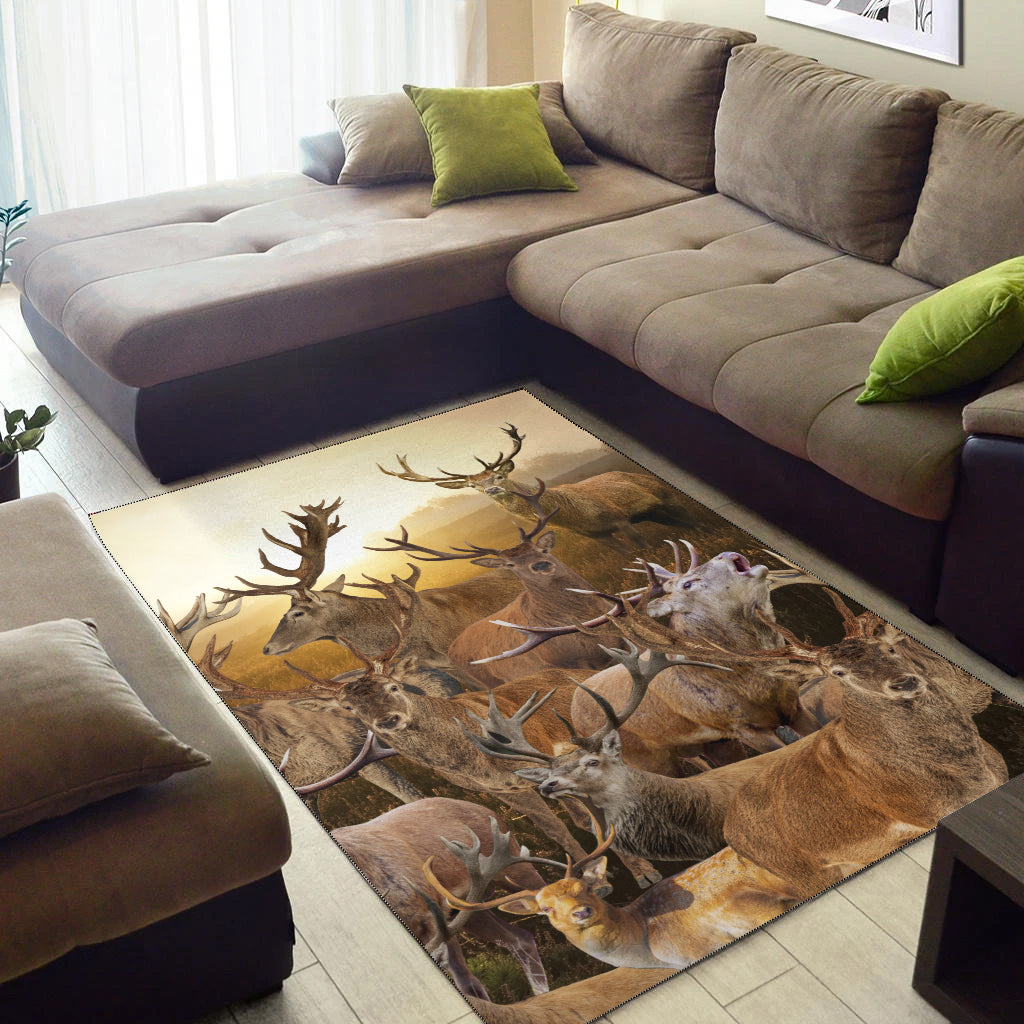 Deer Hunting - Like Hunting, Like Wild Life Area Rug LT2 - Shopicos