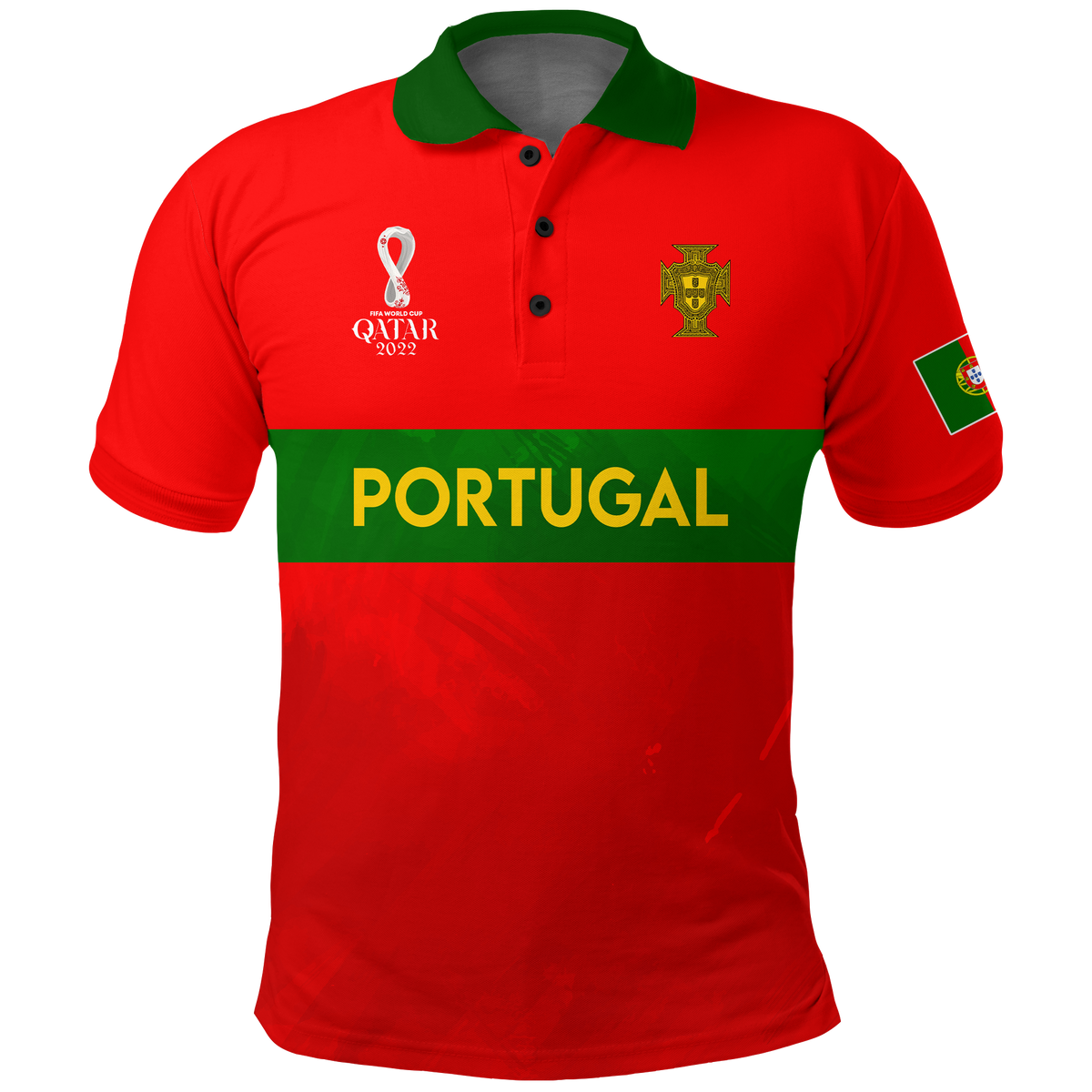 Portugal Polo Shirt Football 2022 LT2 - Shopicos