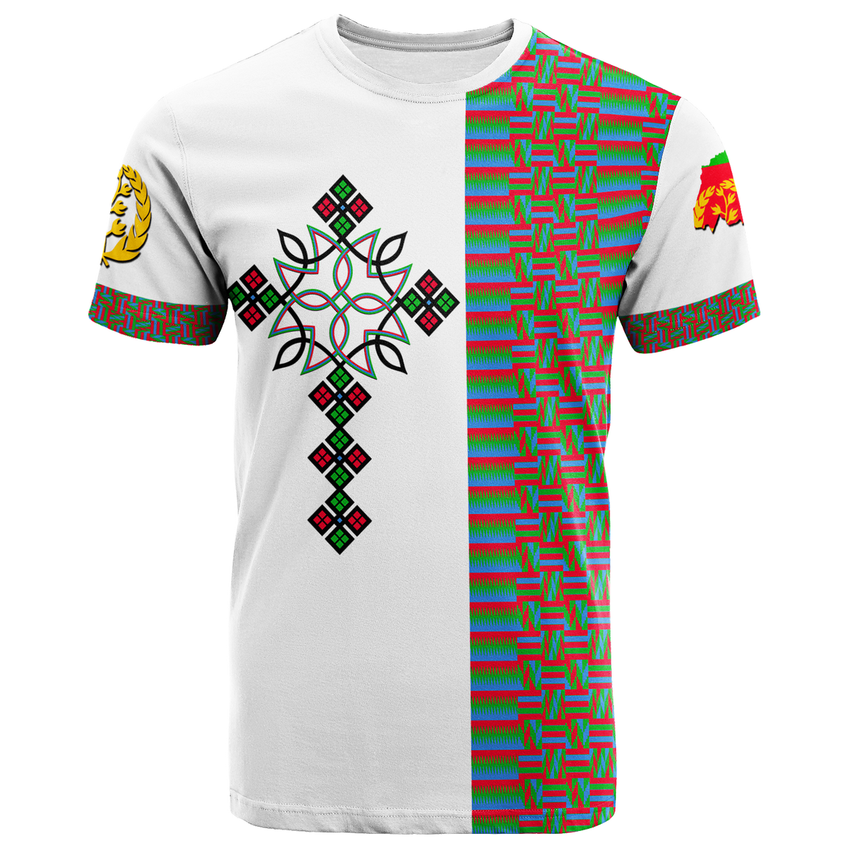Eritrea Art Cross T Shirt LT12 - Shopicos