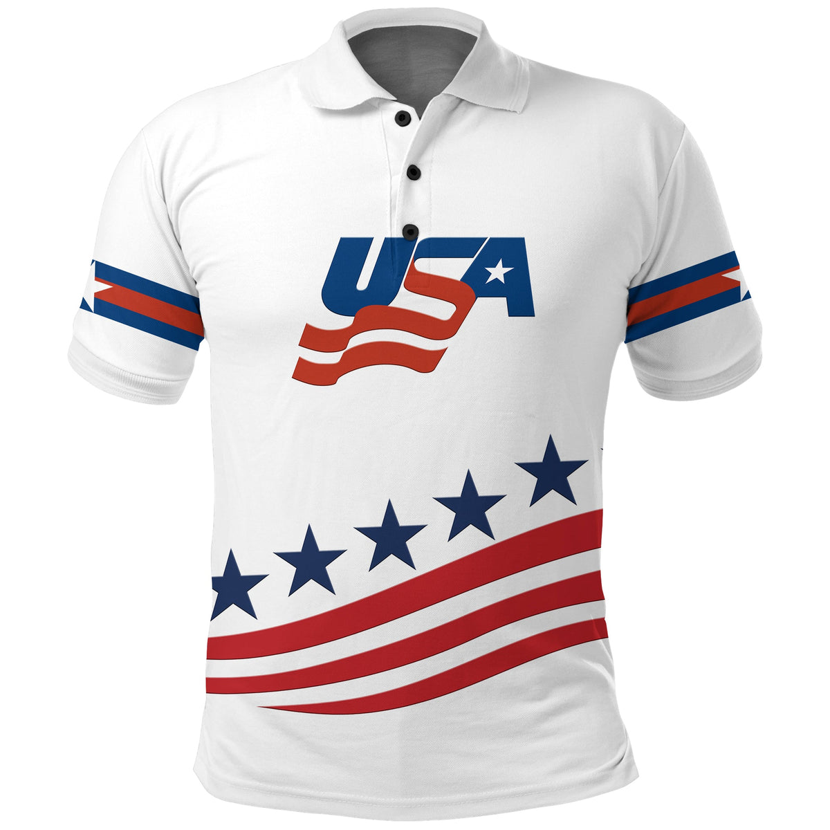 Custom USA Hockey Pride Polo Shirt LT12 - Shopicos