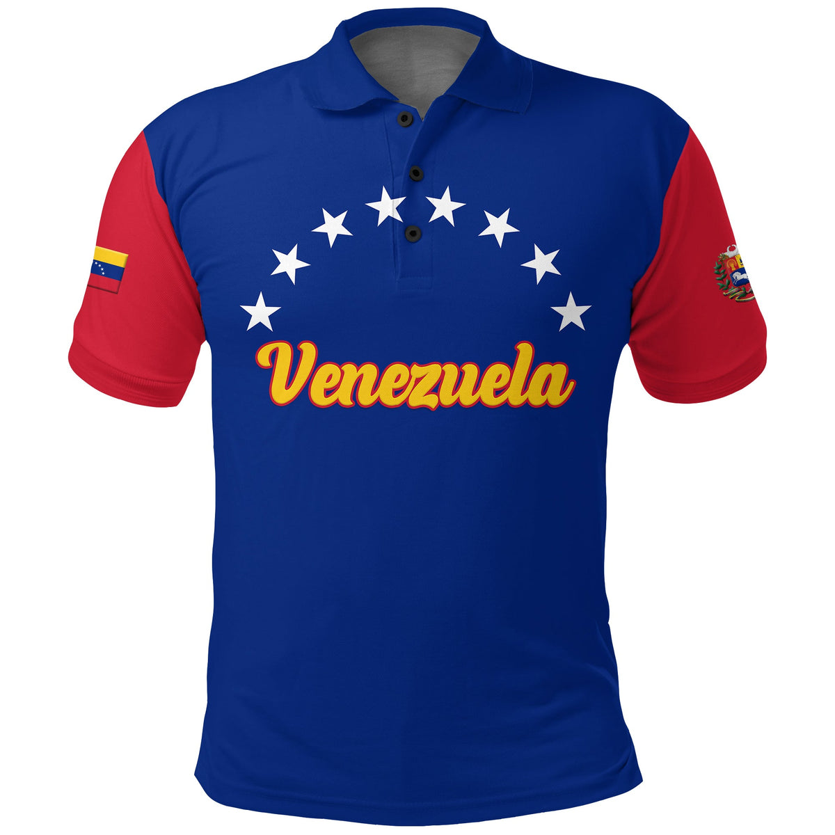Custom Venezuela Baseball Pride Polo Shirt LT12 - Shopicos