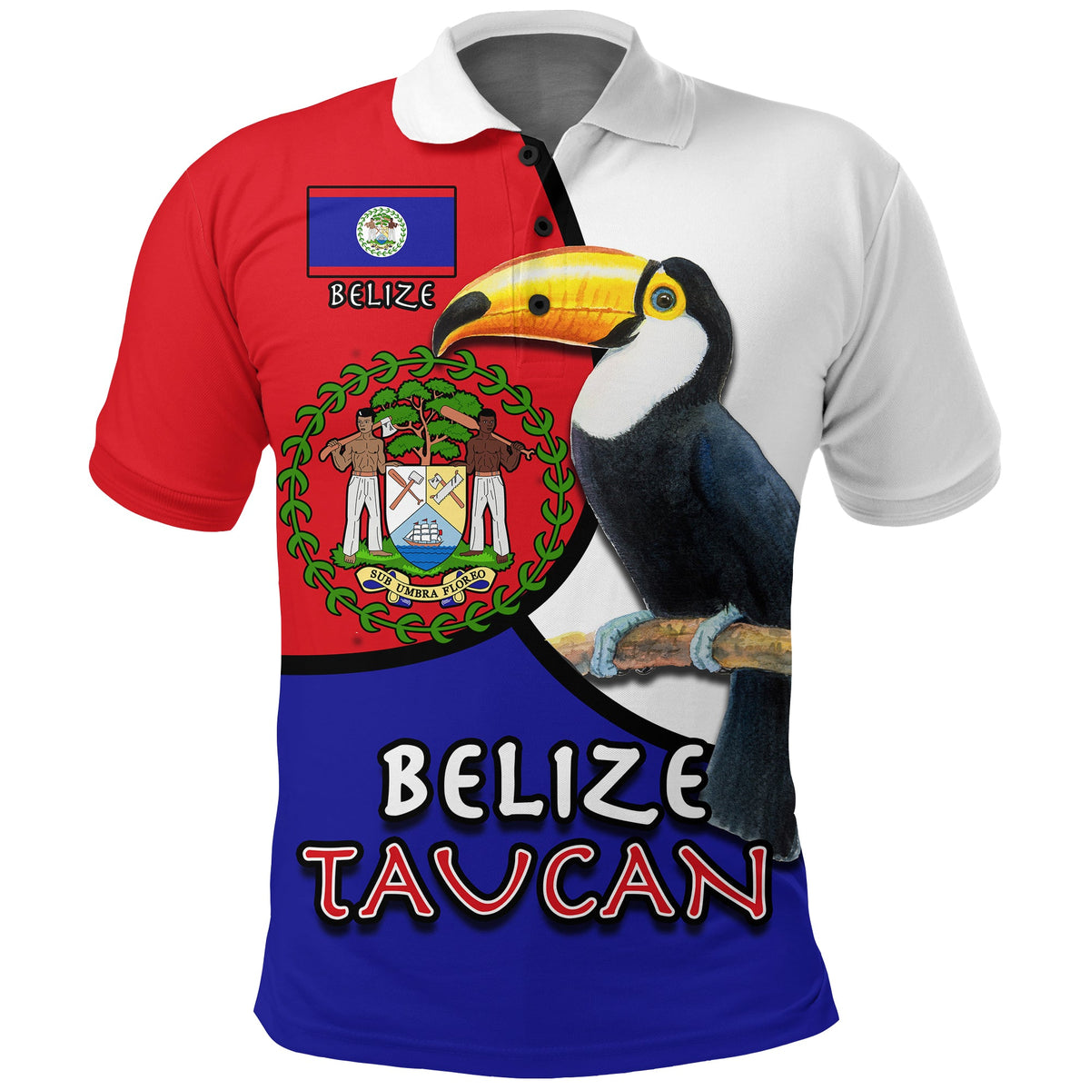 Belize Taucan Style Polo Shirt ver1 LT20 - Shopicos