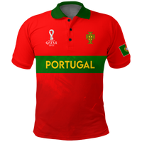 Custom Portugal Polo Shirt Football 2022 LT2 - Shopicos