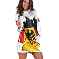 (Custom Personalised) Germany Hoodie Dress Grunge Deutschland Map and Coat Of Arms LT13 - Shopicos