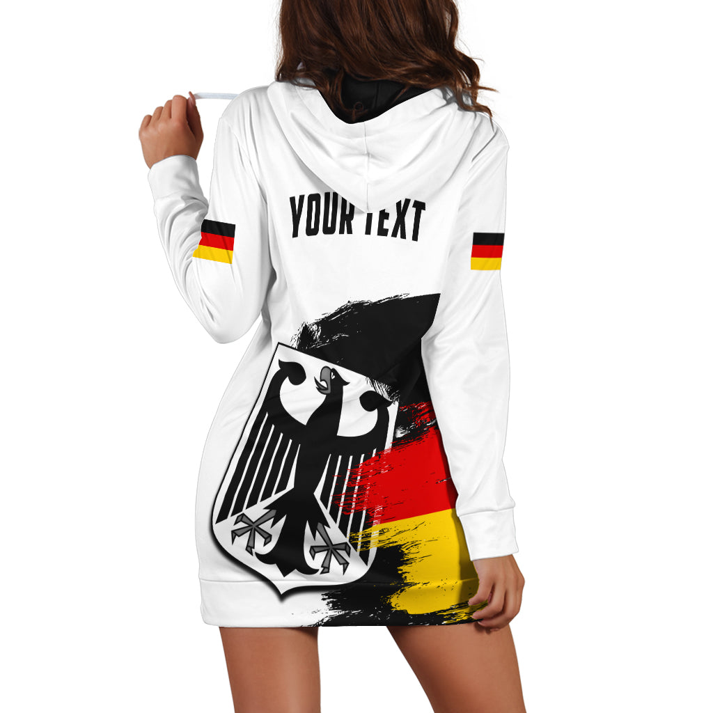 (Custom Personalised) Germany Hoodie Dress Grunge Deutschland Flag and Eagle LT13 - Shopicos