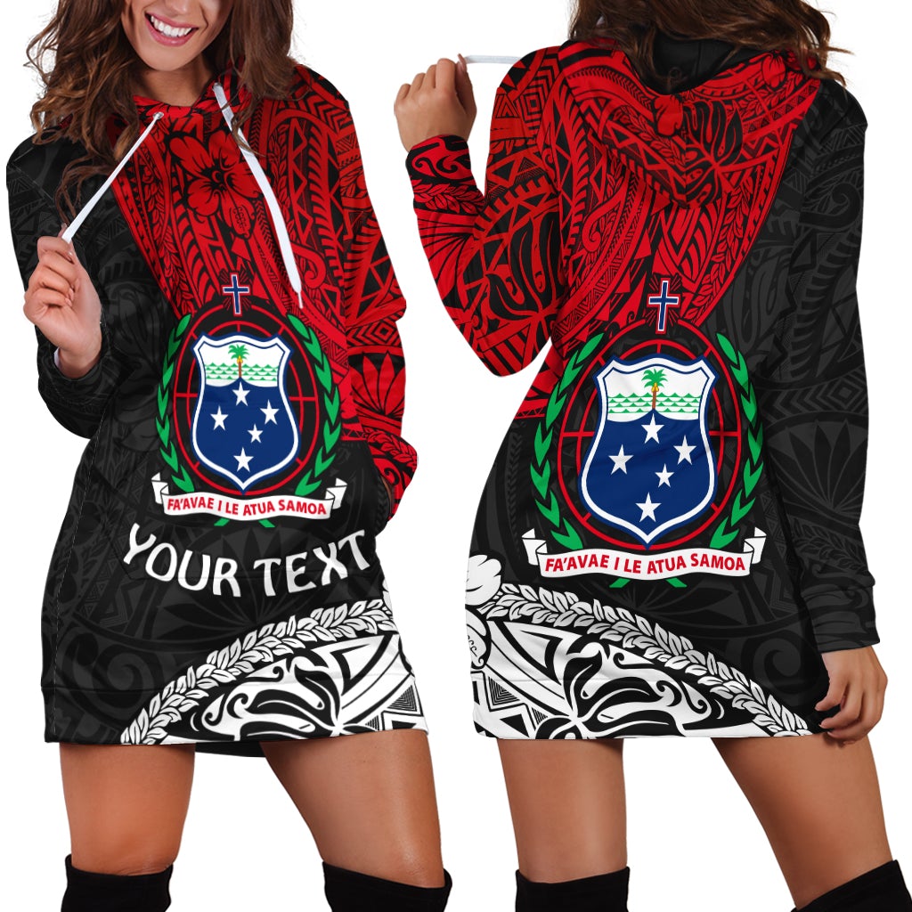 (Custom Personalised ) Samoa Hoodie Dress Beloved Samoan Mix Polynesian Pattern LT13 - Shopicos